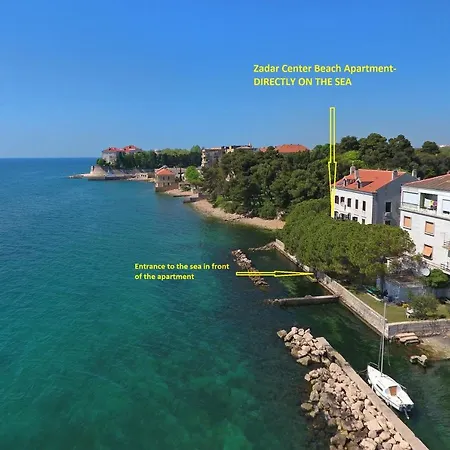 Zadar Center Beach Apartment - Directly On The Sea Buitenkant foto